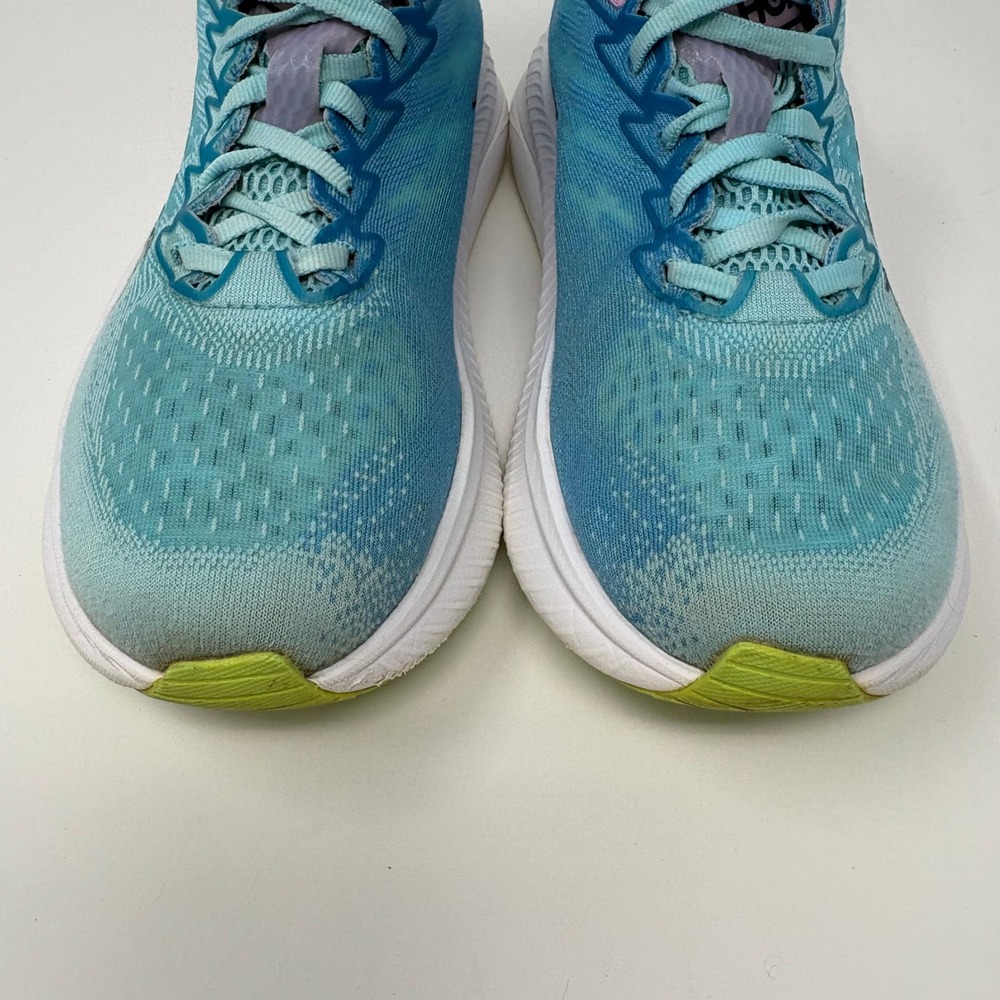 Hoka Mach 6 Size 8 Women's Blue White Athletic Running Shoes 1147810 CSSW - Picture 4 of 8